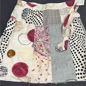 Poleci Patchwork Patterned Skirt